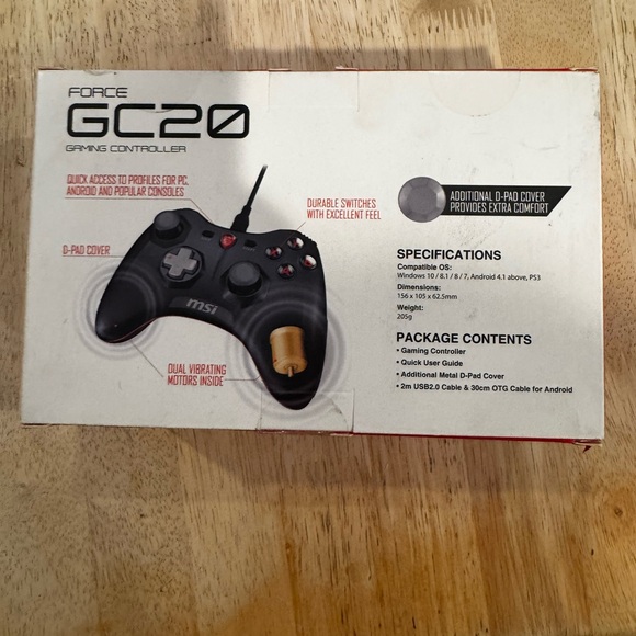 MSI Force GC20 Gaming Controller - Black - Picture 3 of 4